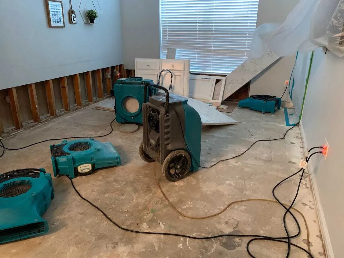 Dehumidifier in flood-cut room for Water Extraction & Removal in West Rockhill